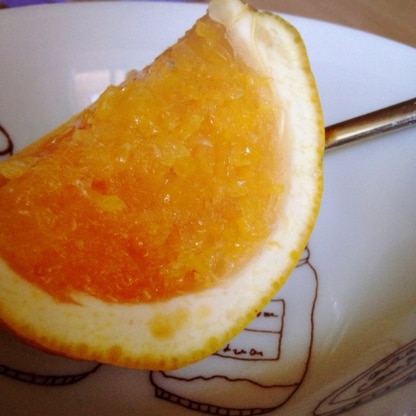 グレープフルーツではないのですが(；´-∀-｀)色んな柑橘系フルーツでできそうですね♪サッパリ美味しくて、暑いきせつにピッタリですね☆ご馳走さまでした